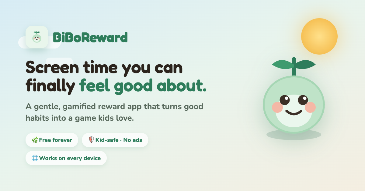 BiBoReward — gamified reward app for kids and families